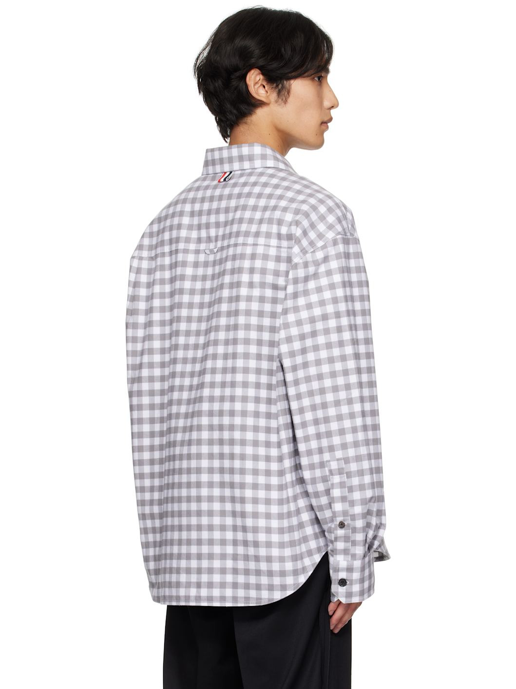 Gray 4-Bar Gingham Shirt - 3