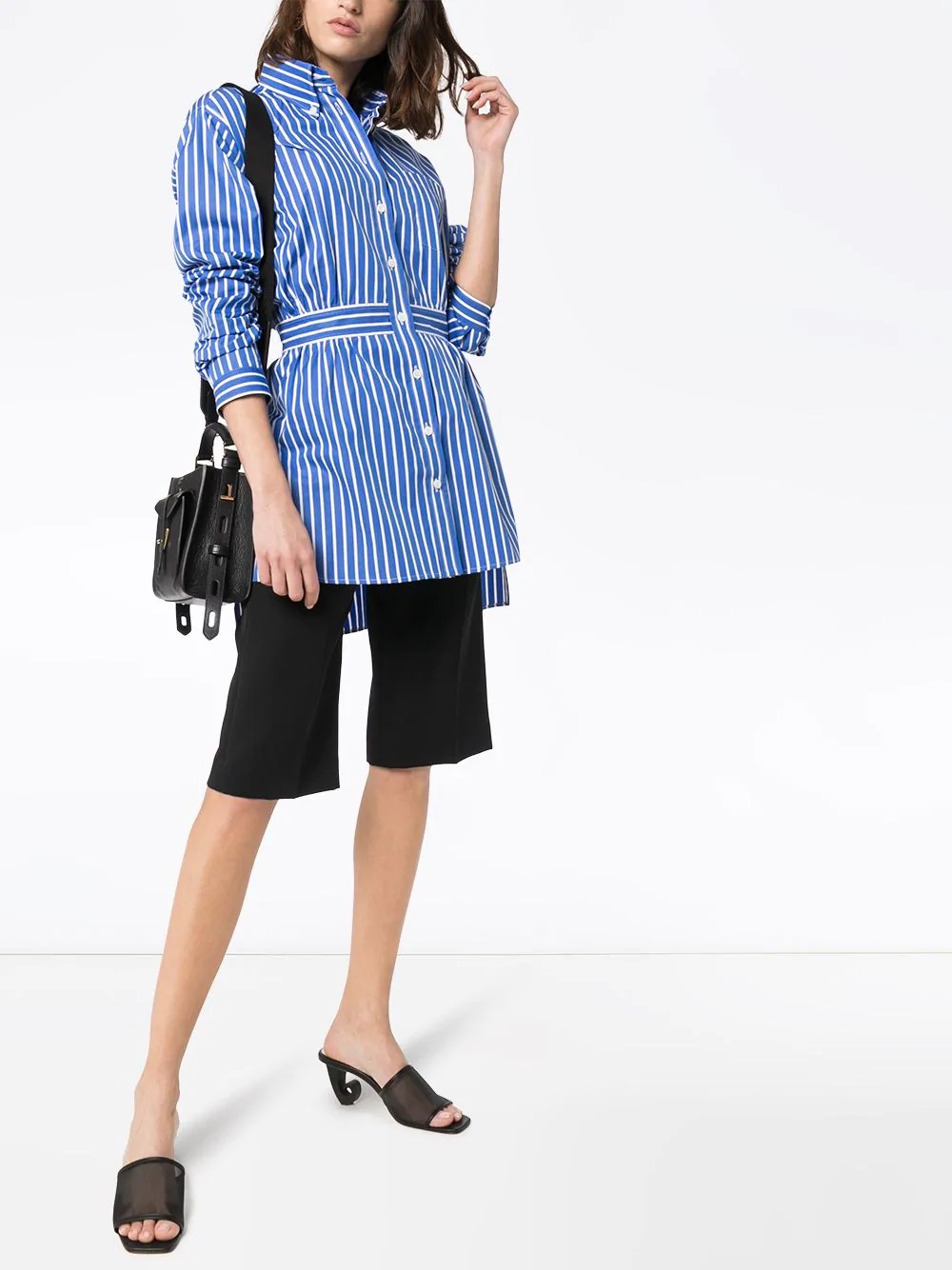 striped poplin shirt - 2