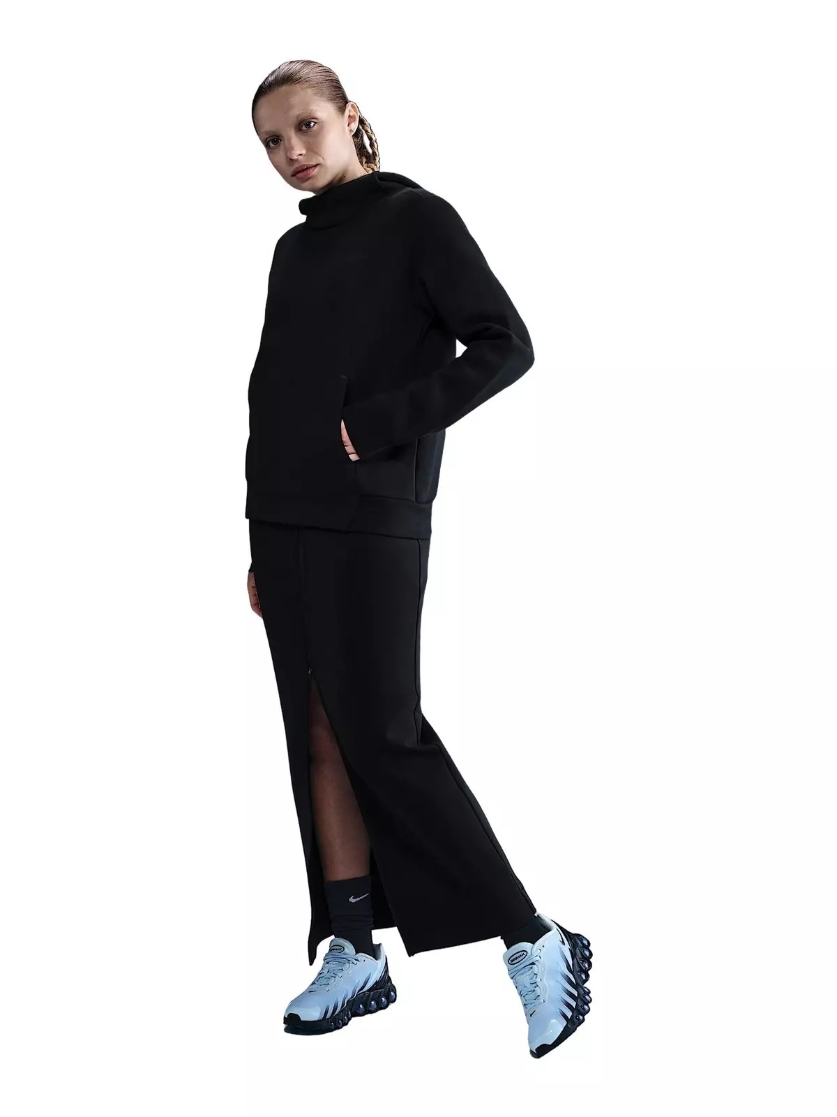 Women's Sportswear Tech Fleece Hoodie -Black - 4