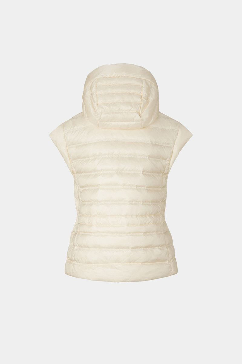 Ennie lightweight down vest in Off-white 8