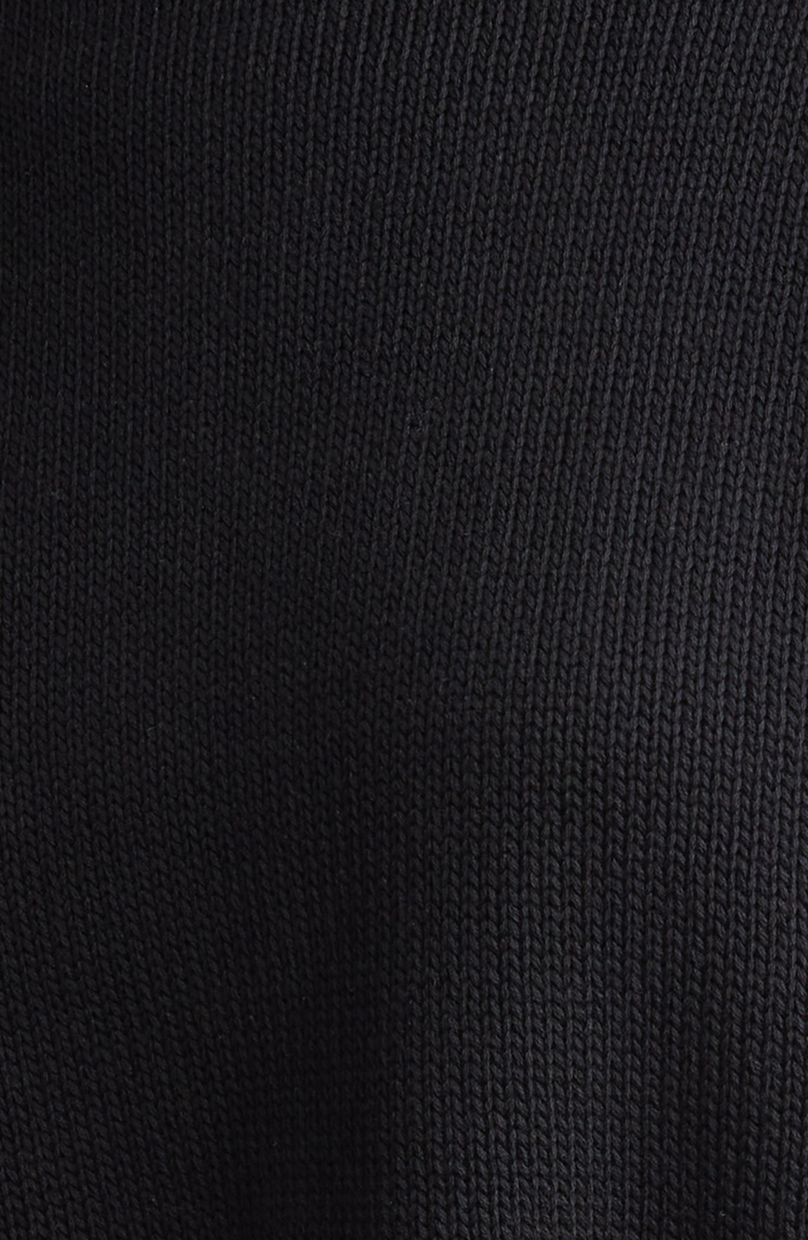 Marni Distressed Embroidered Logo Cotton Sweater in Black at Nordstrom - 7