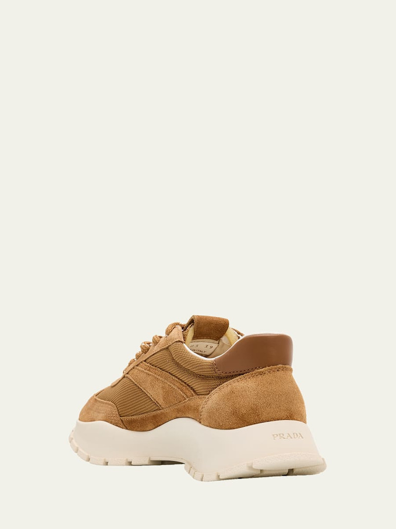Mesh and Suede Sneakers 4