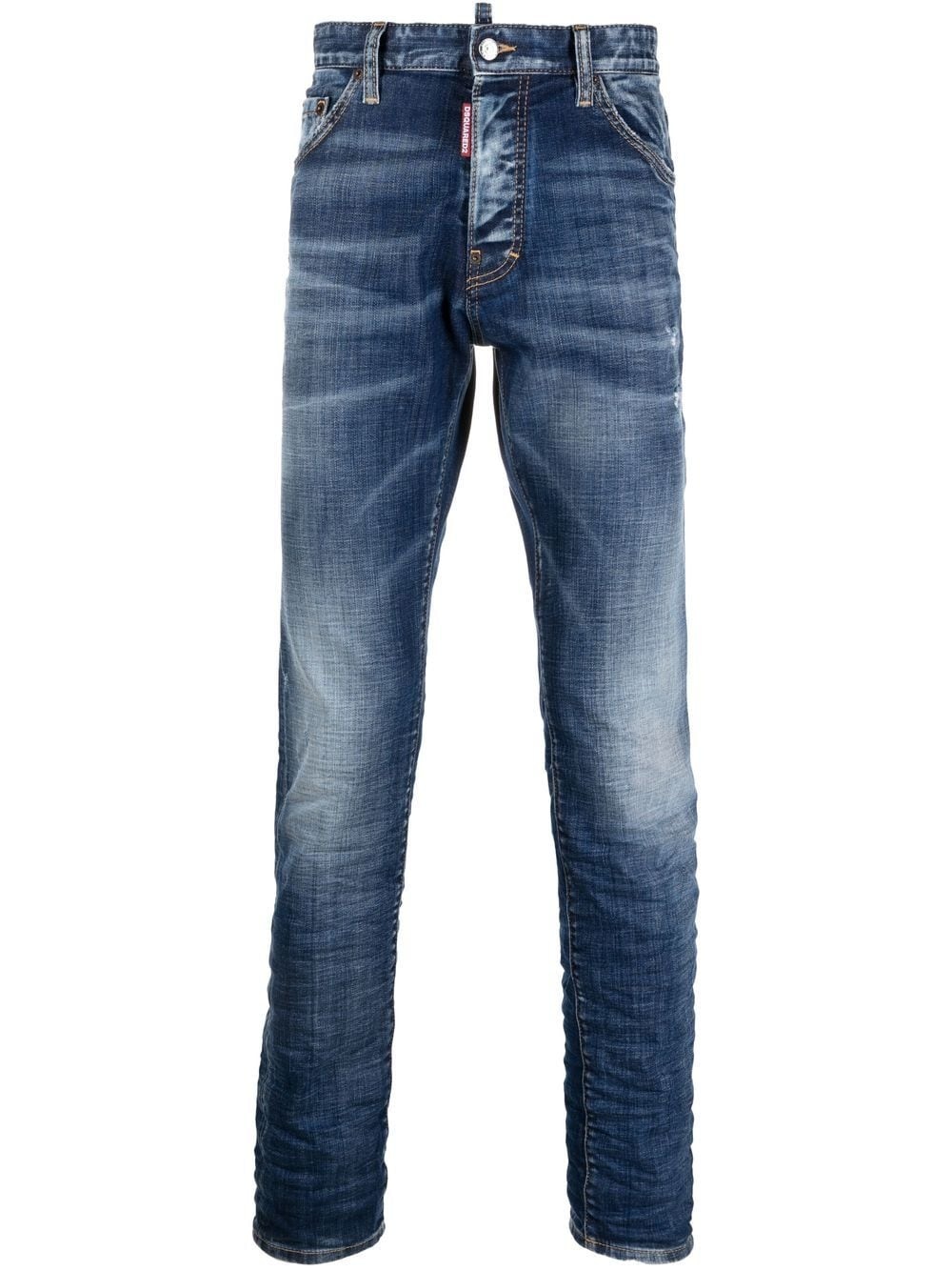 stonewashed skinny jeans - 1