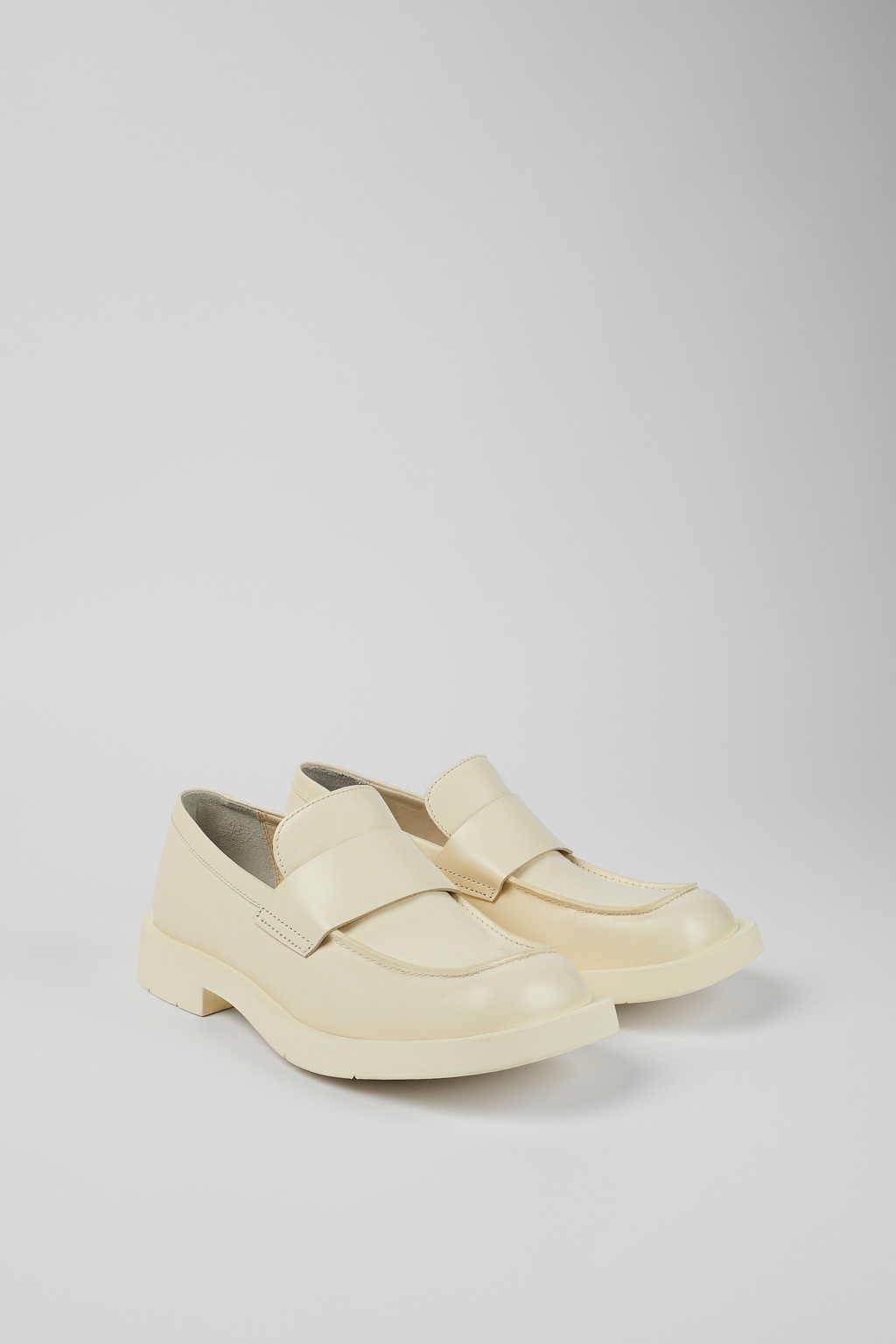 White Leather Moccasin - 2