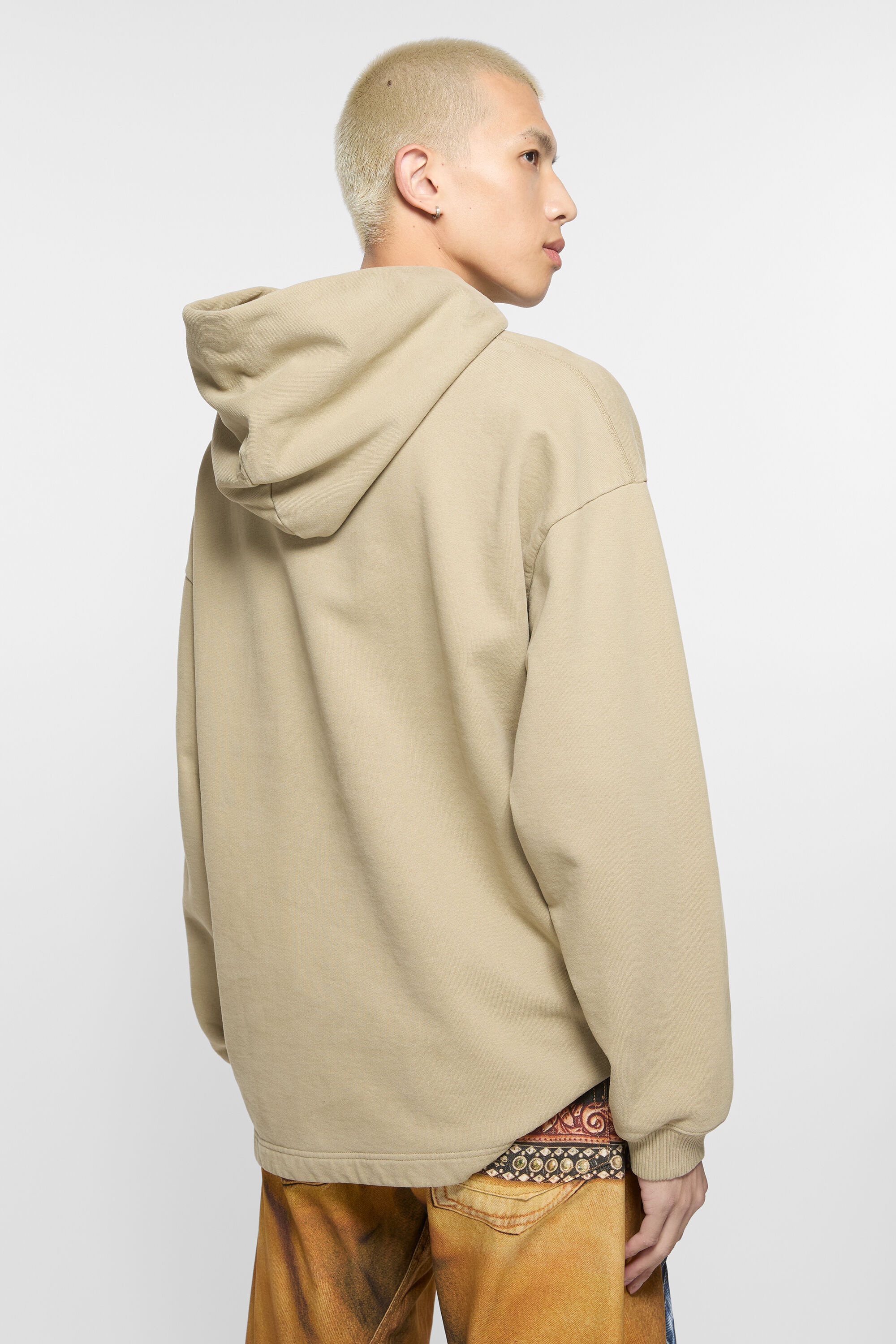 Logo hooded sweatshirt - Sand beige - 3