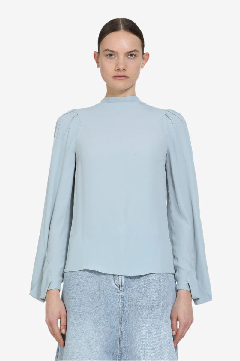 BLOUSE WITH LONG FLARED SLEEVES 1