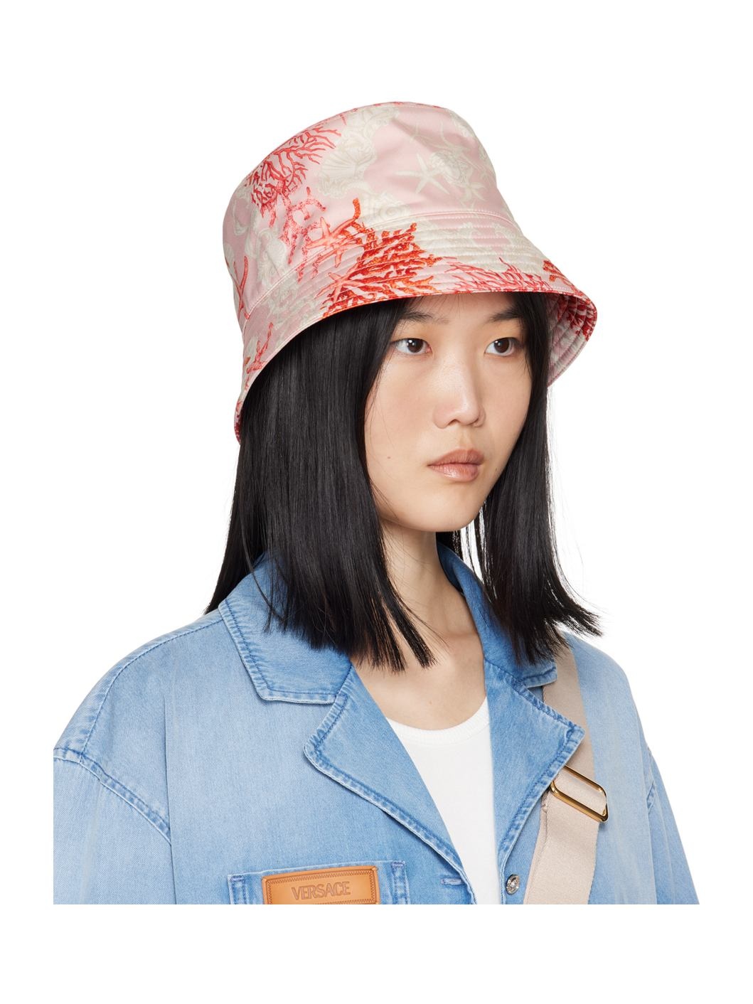 Pink & Red Barocco Sea Bucket Hat - 2
