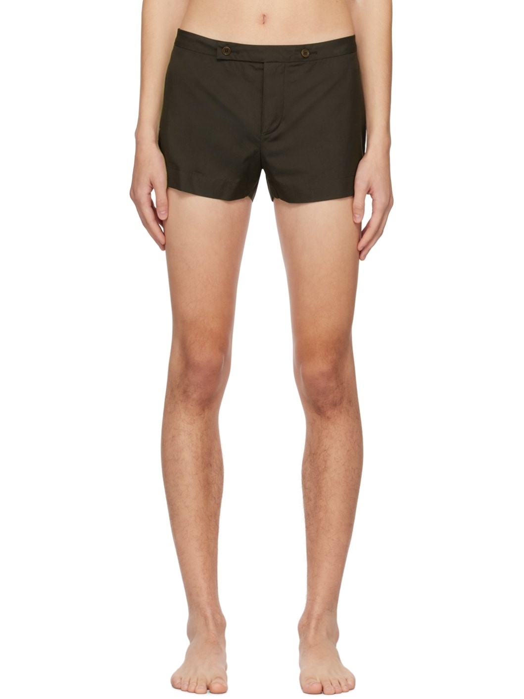 Brown Paul Swim Shorts - 1