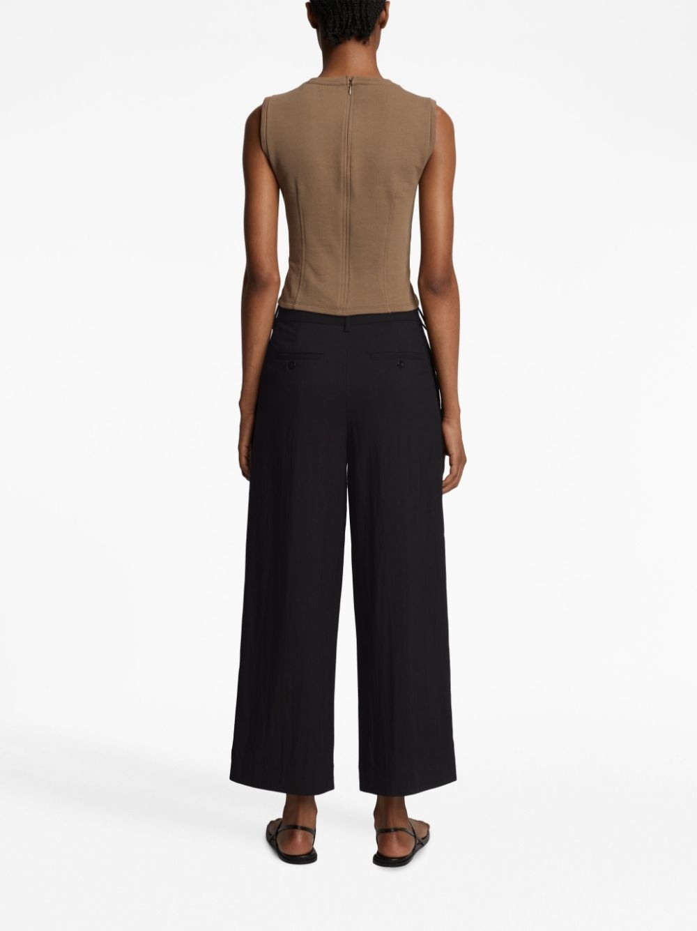 Drapey Suiting wide-leg tailored trousers - 4