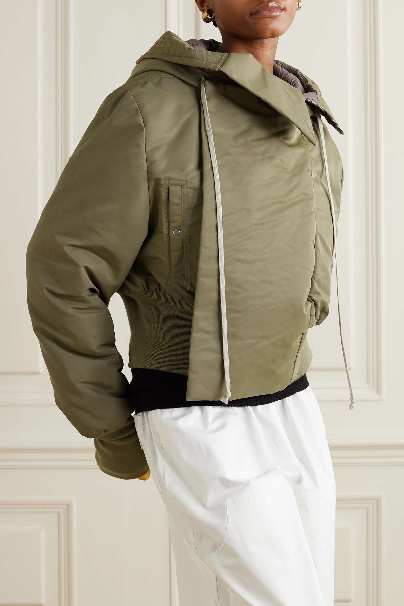 【RICK OWENS】Alice padded shell jacket ジャケット Rick Owens DRKSHDW Alice padded shell jacket | netaporter