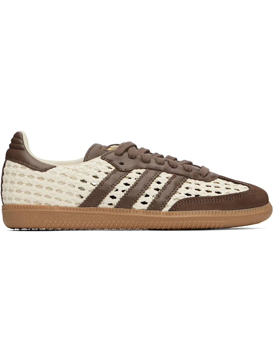 Off-White & Brown Samba OG Sneakers - 1