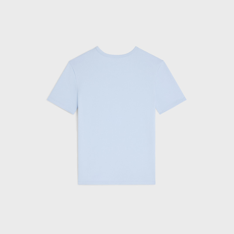 CELINE triomphe t-shirt IN RIBBED COTTON JERSEY outlook