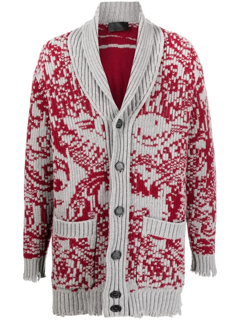 long intarsia-knit cardigan 1