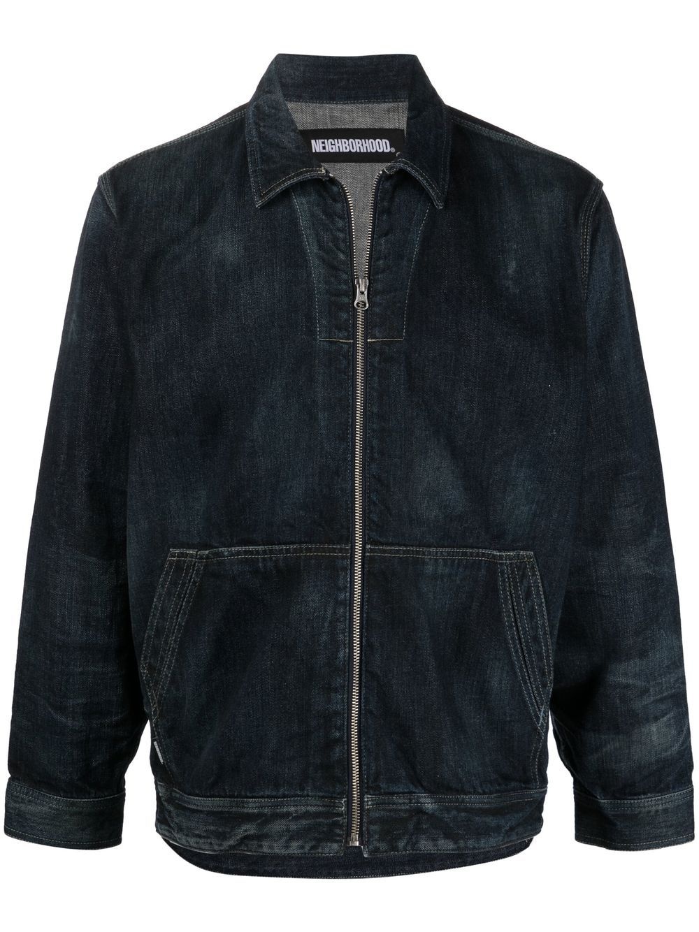 denim bomber jacket - 1