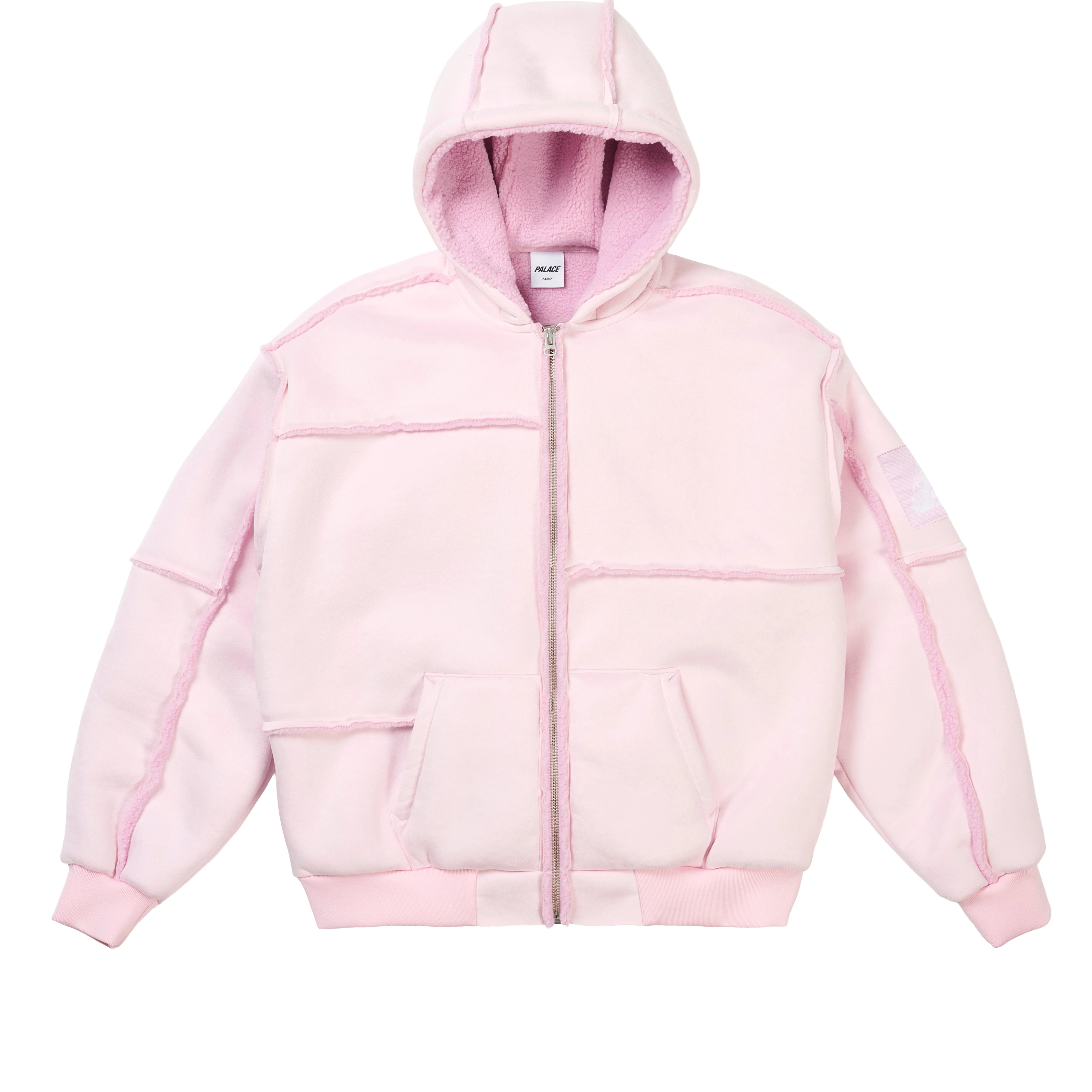 PATCH ME UP SHEARLING JACKET SWEET PINK - 1