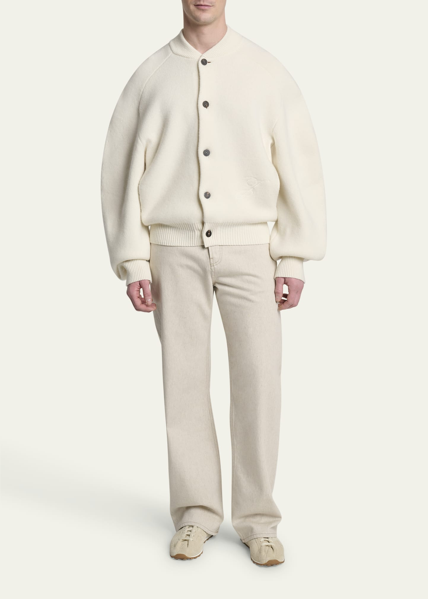 Men's Wool Oversized Cardigan - 2