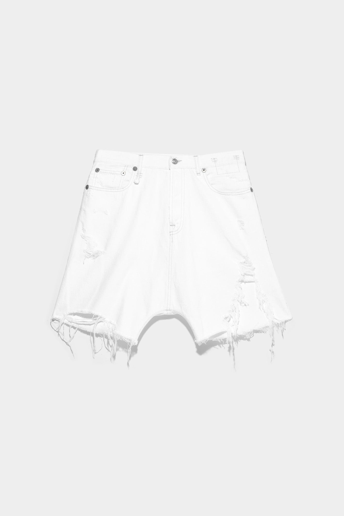 Marky Drop Short - Nico White | R13 Denim Official Site - 5