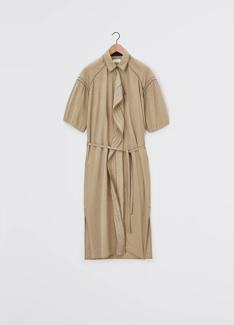 EMBROIDERED ASYMMETRICAL SHIRT DRESS 4