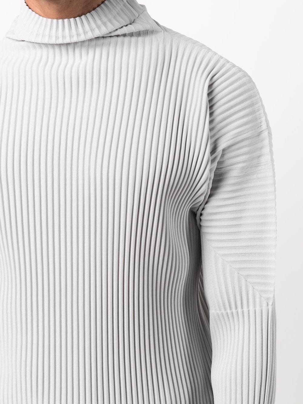 pleated roll neck jumper - 5