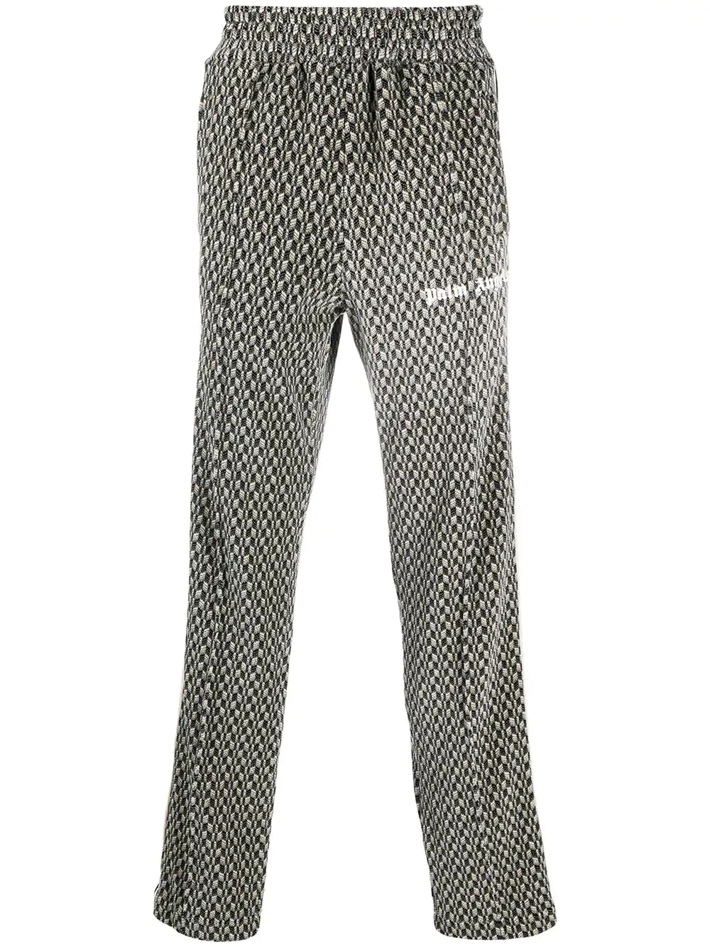 geometric-print track pants - 1