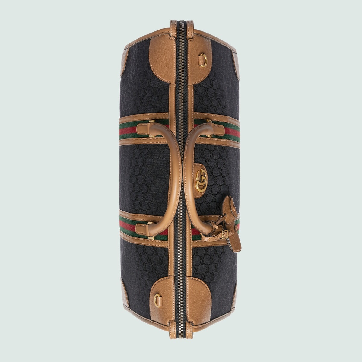 Extra large canvas duffle bag with Double G - 7