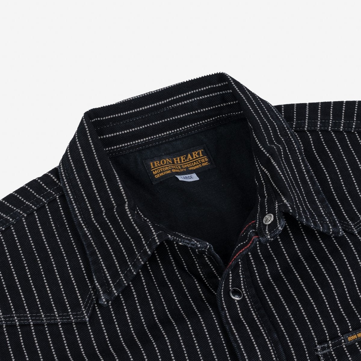 IHSH-62-BLK 12oz Wabash Western Shirt Black - 4