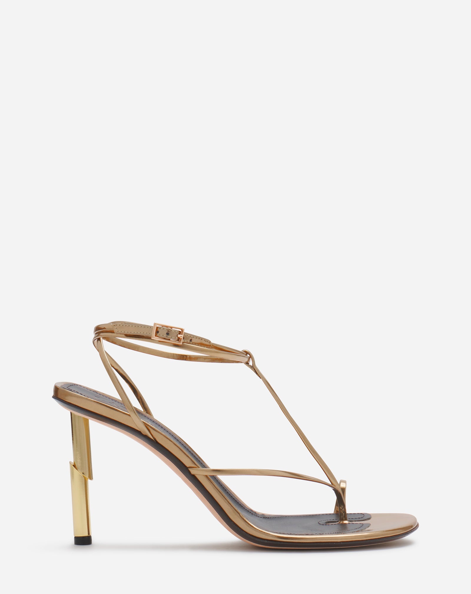 【関税込み】Lanvin ブラウン Sequence ミュール Lanvin SEQUENCE BY LANVIN SANDALS IN METALLIC LEATHER