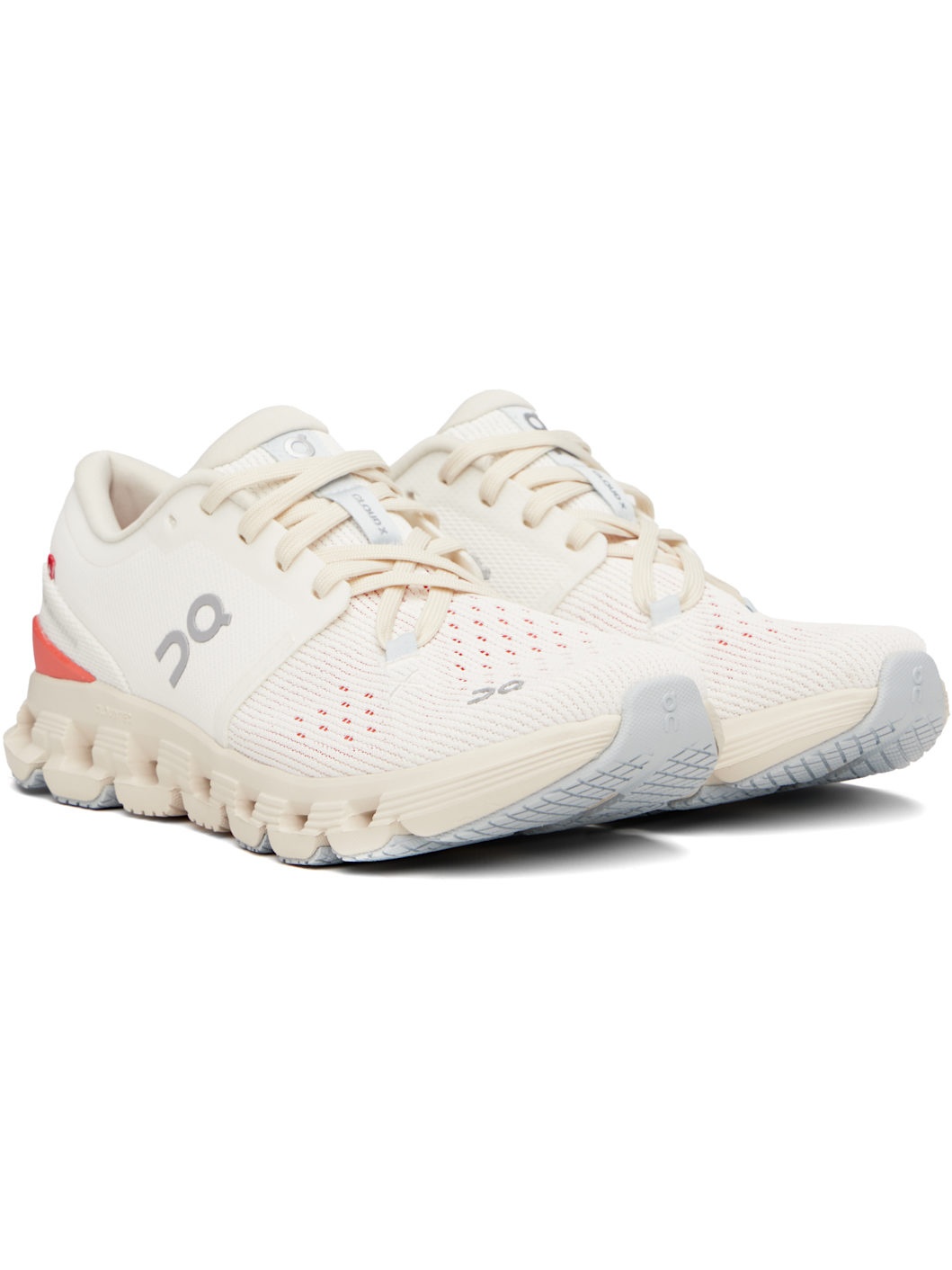 Off-White & Orange Cloud X 4 Sneakers - 4
