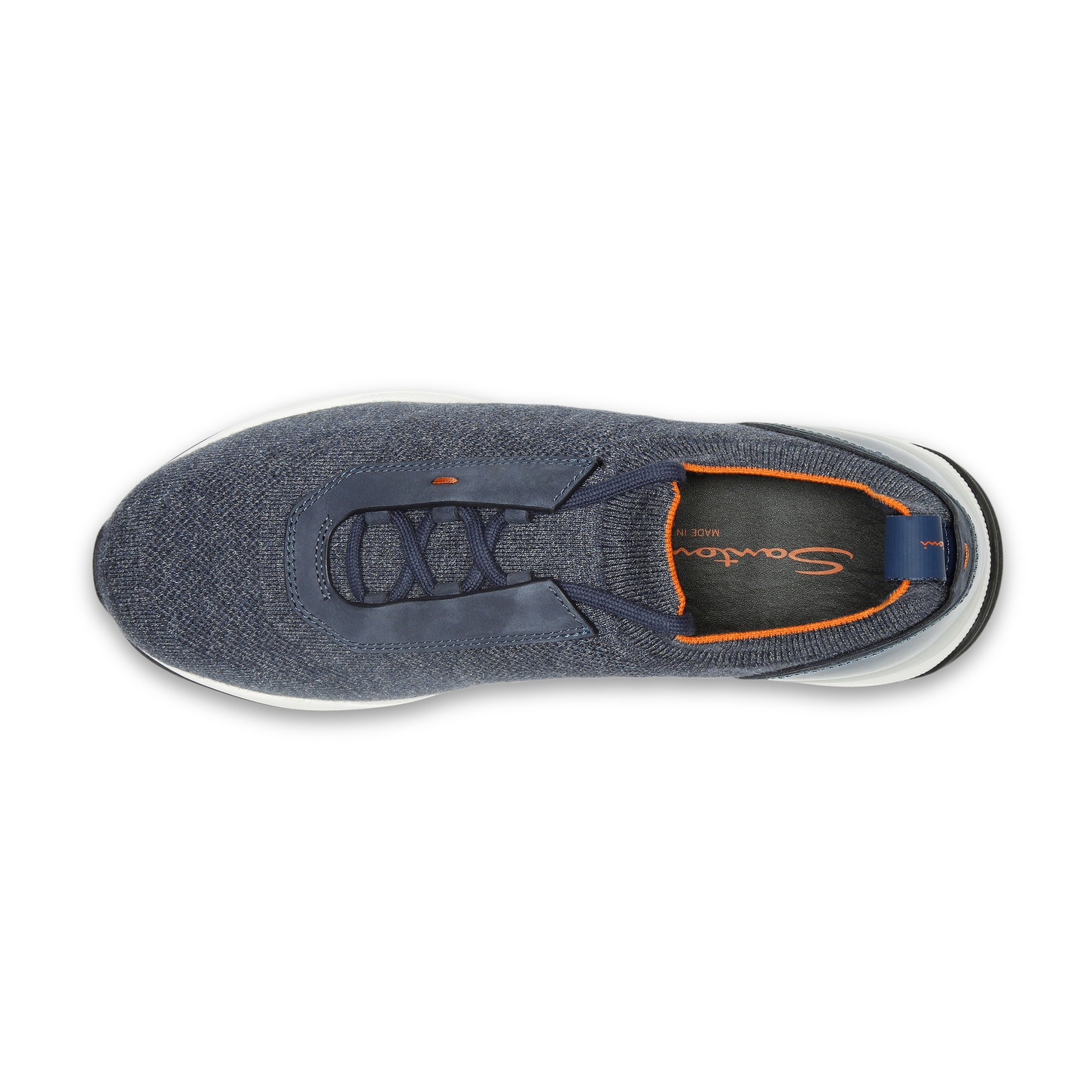 Men's blue stretch knit sneaker - 4