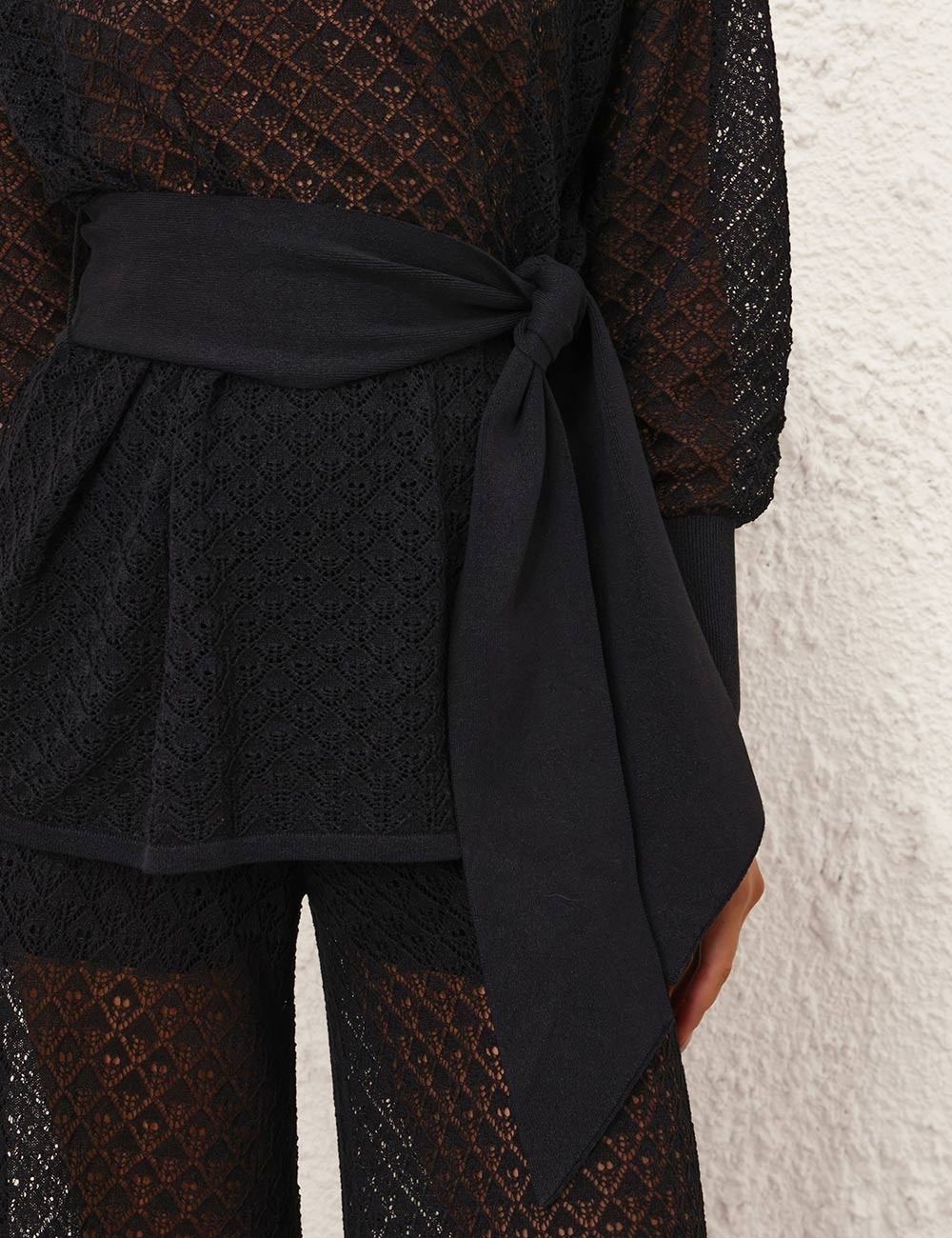 CRUSH POINTELLE BATWING TOP - 5