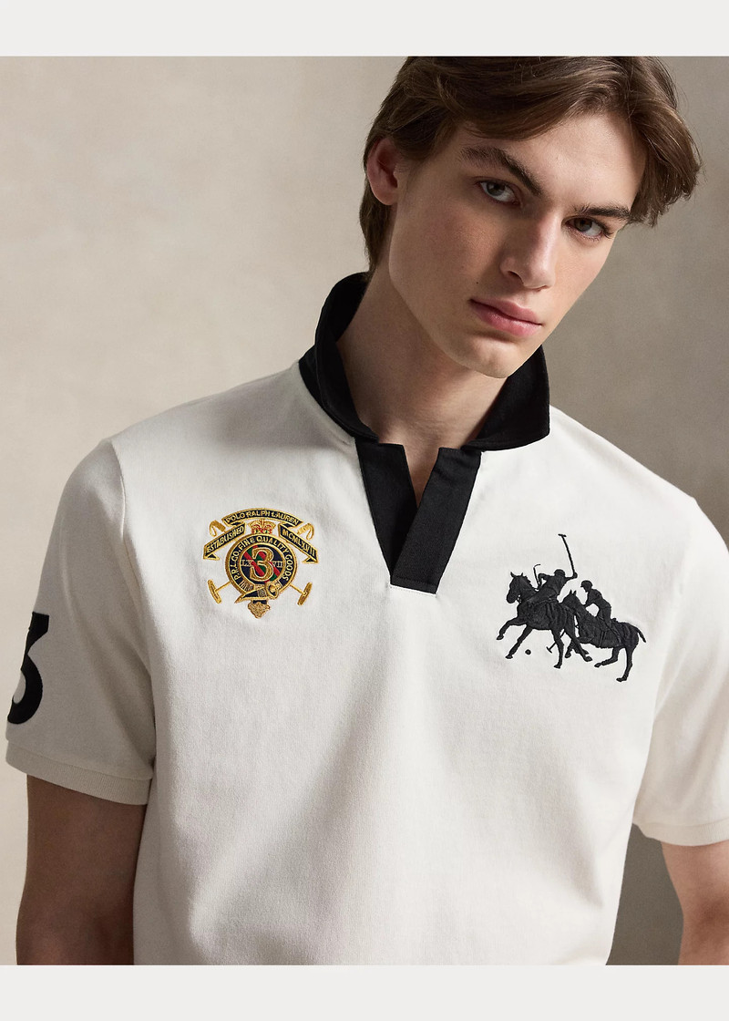 Classic Fit Crest Jersey Polo Shirt 5