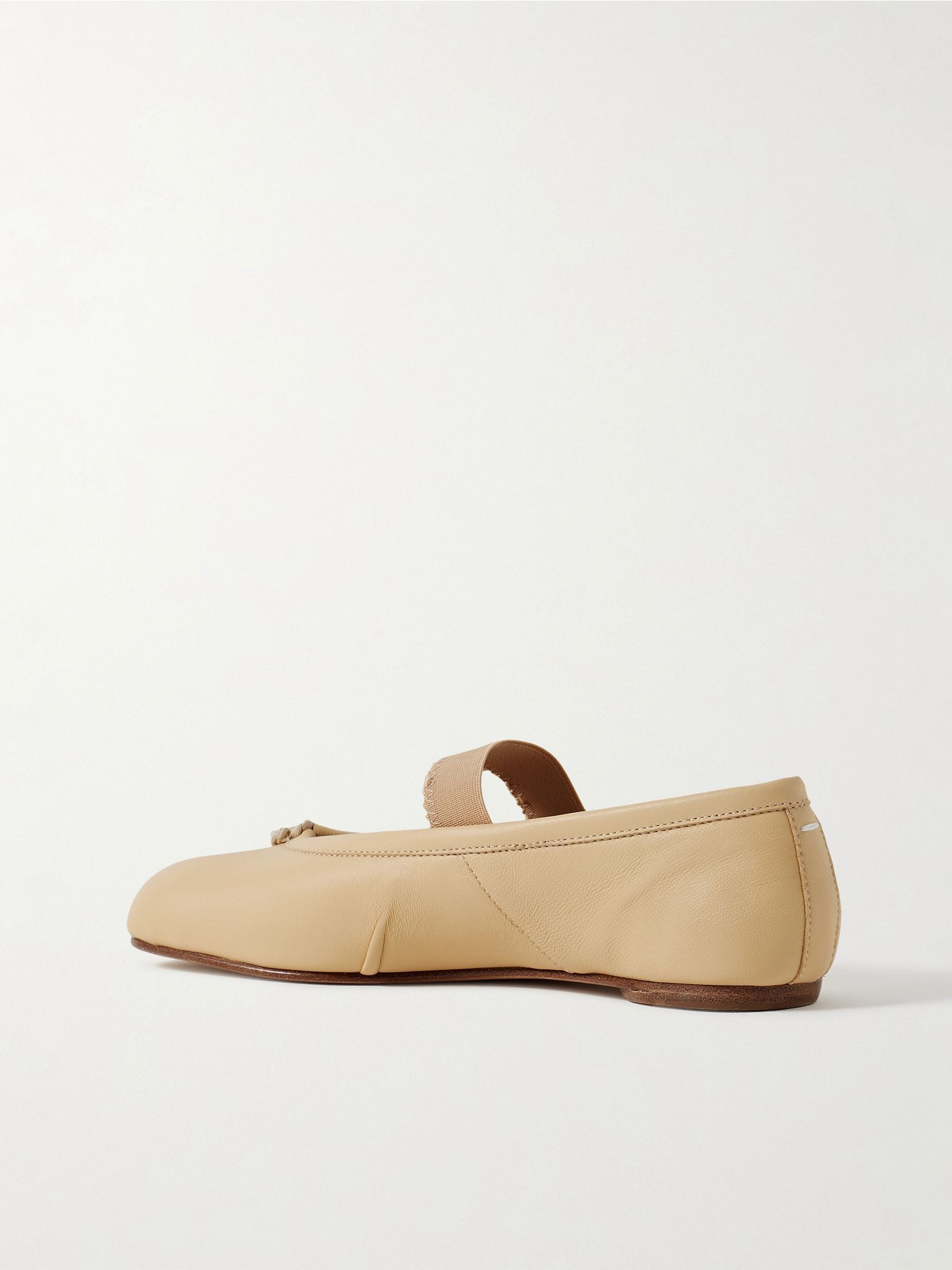 Tabi split-toe leather ballet flats Neutral - 3
