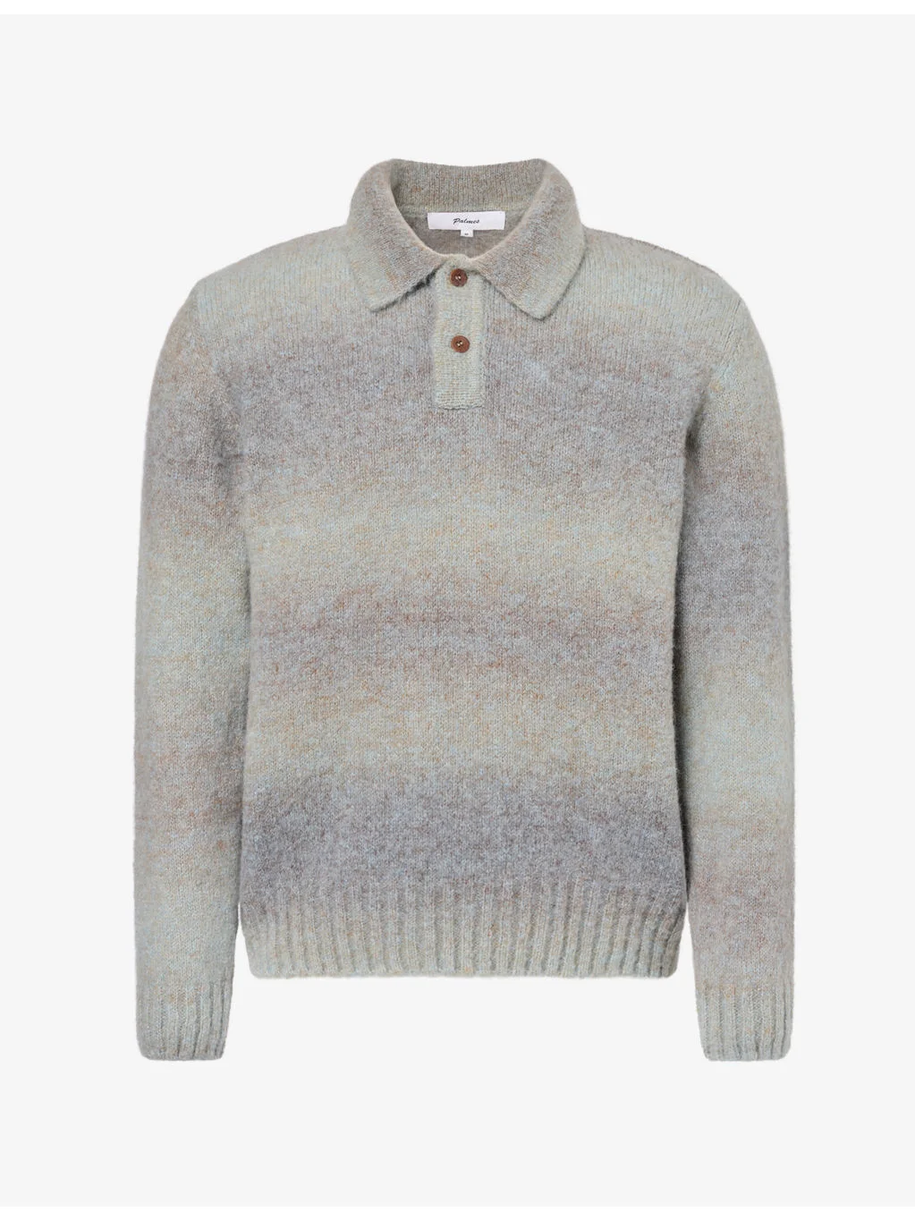 Polo-Collar Ribbed Wool-Blend Jumper - 1