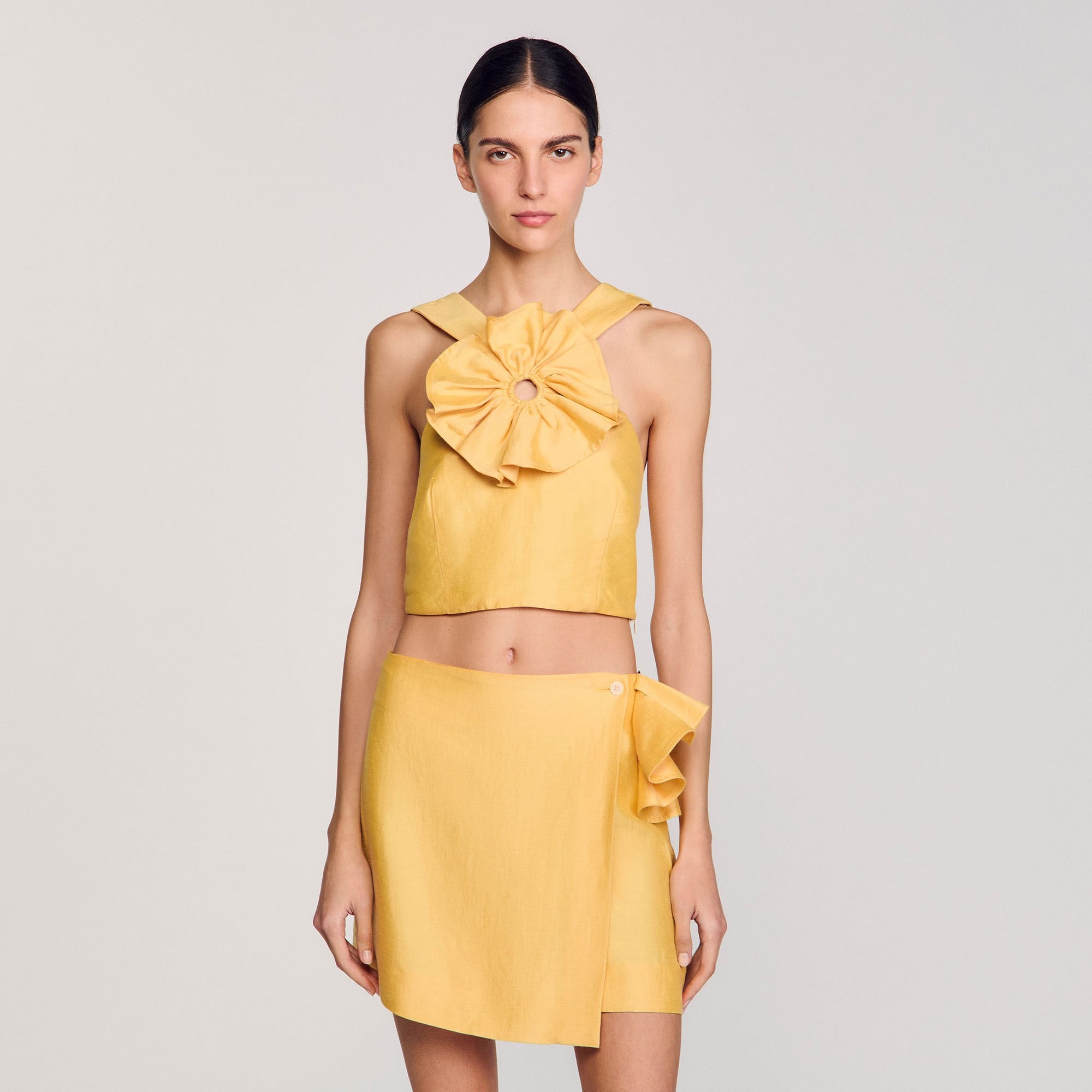 RUFFLED CROP TOP - 4