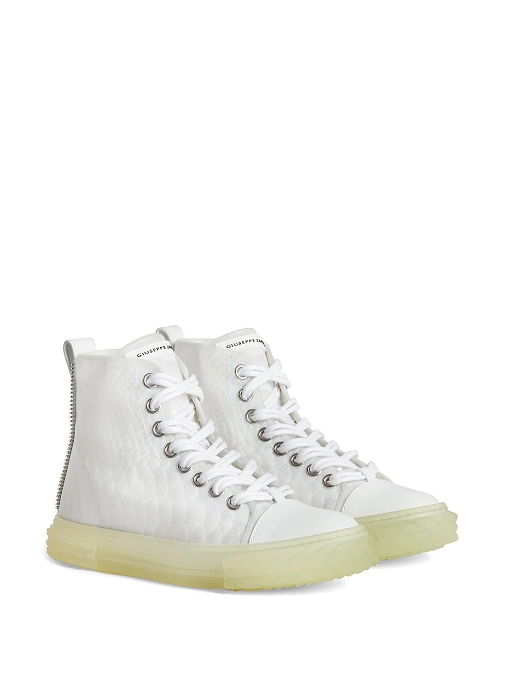 Blabber koi-print mid-top sneakers - 2