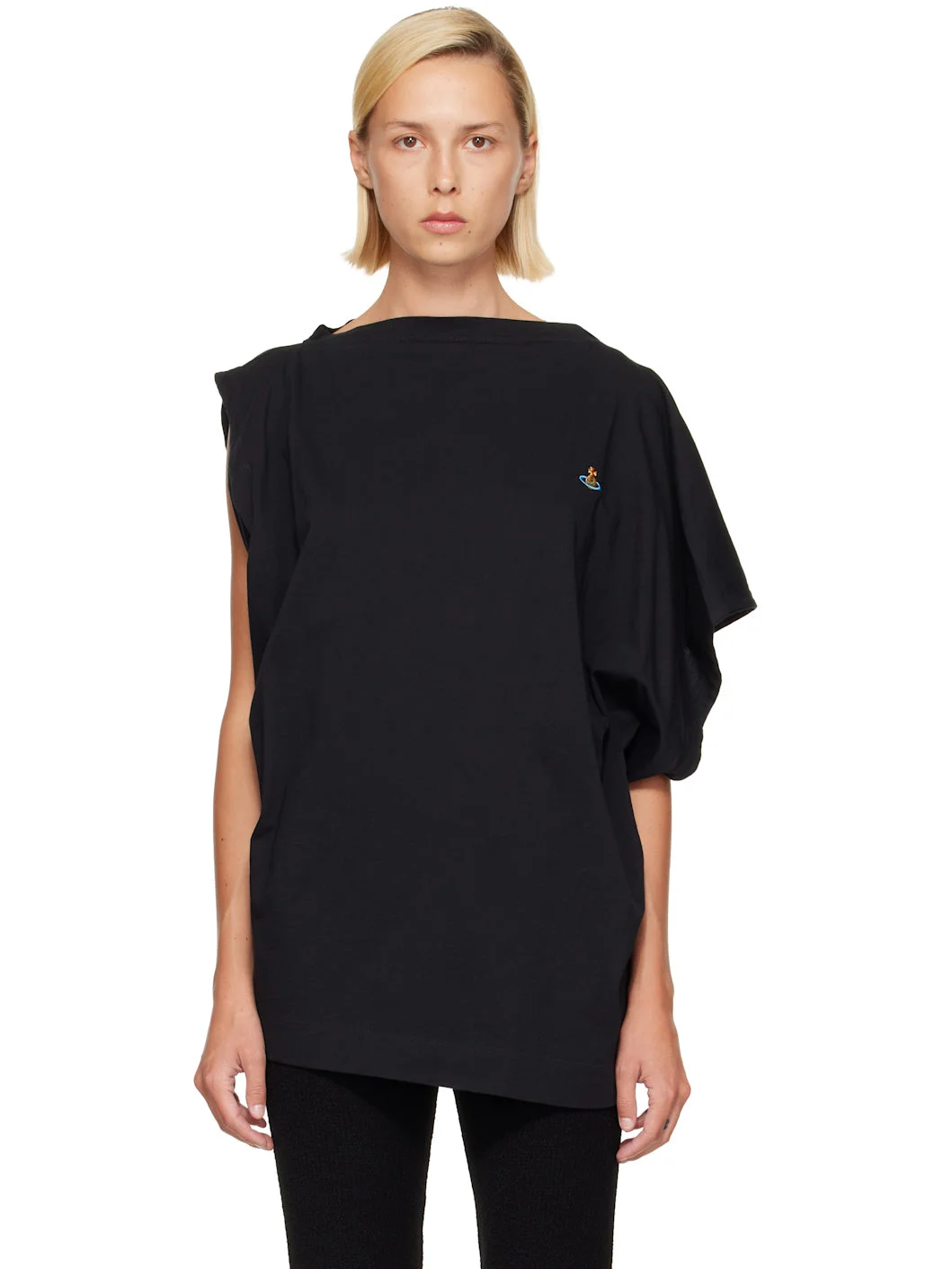 Black Oversized Hebo T-shirt - 1