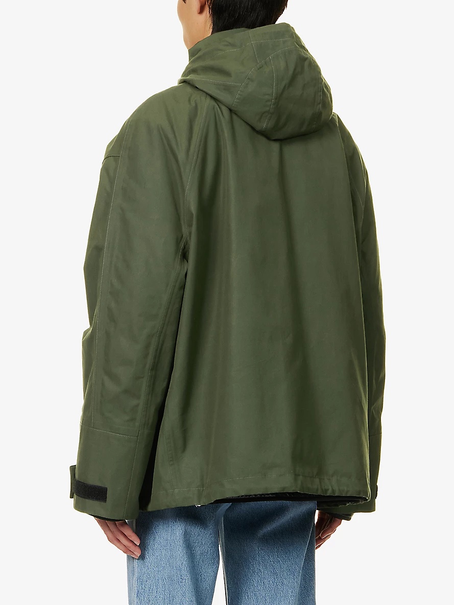 Adjustable-buckled padded-liner cotton jacket - 4
