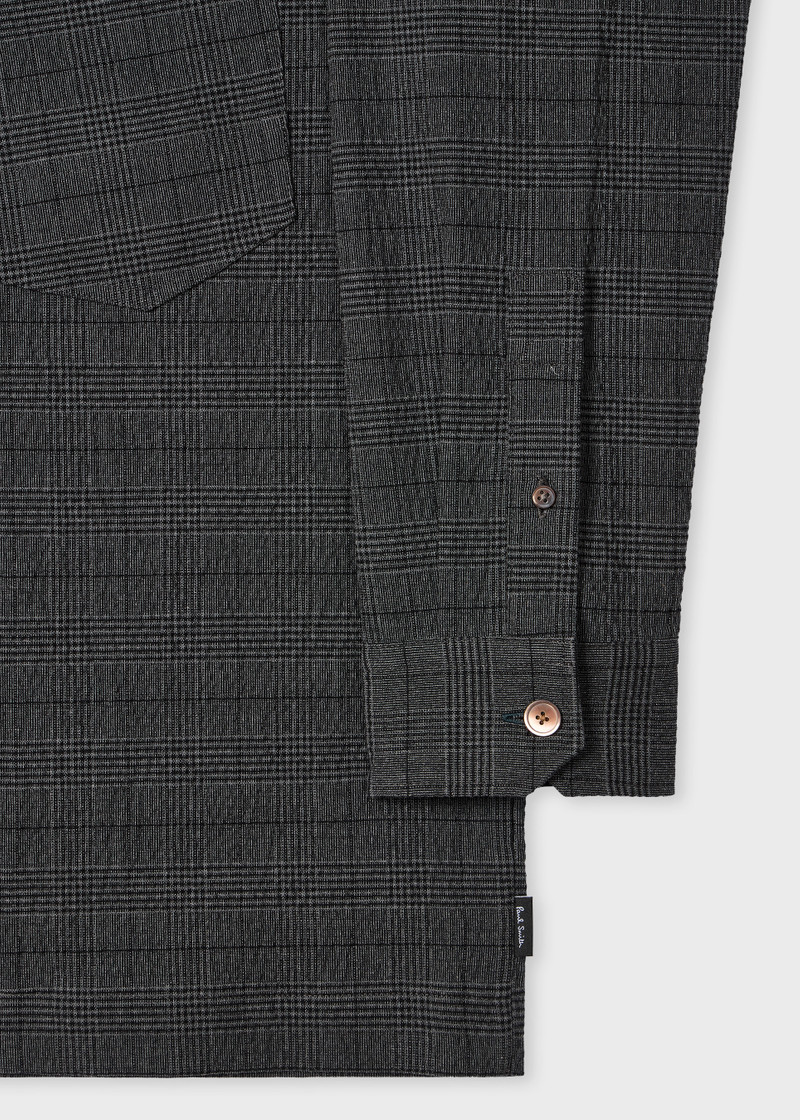Grey Textured-Cotton Check Co-Ord Set 3