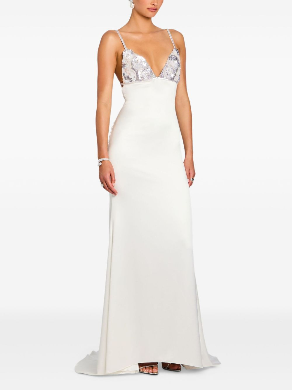 Oline sequin-embellished maxi dress - 3