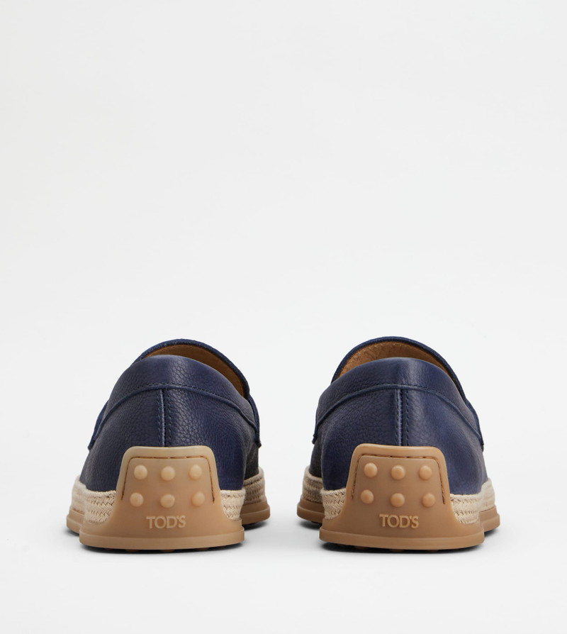 Tod's LOAFERS IN LEATHER - BLUE outlook