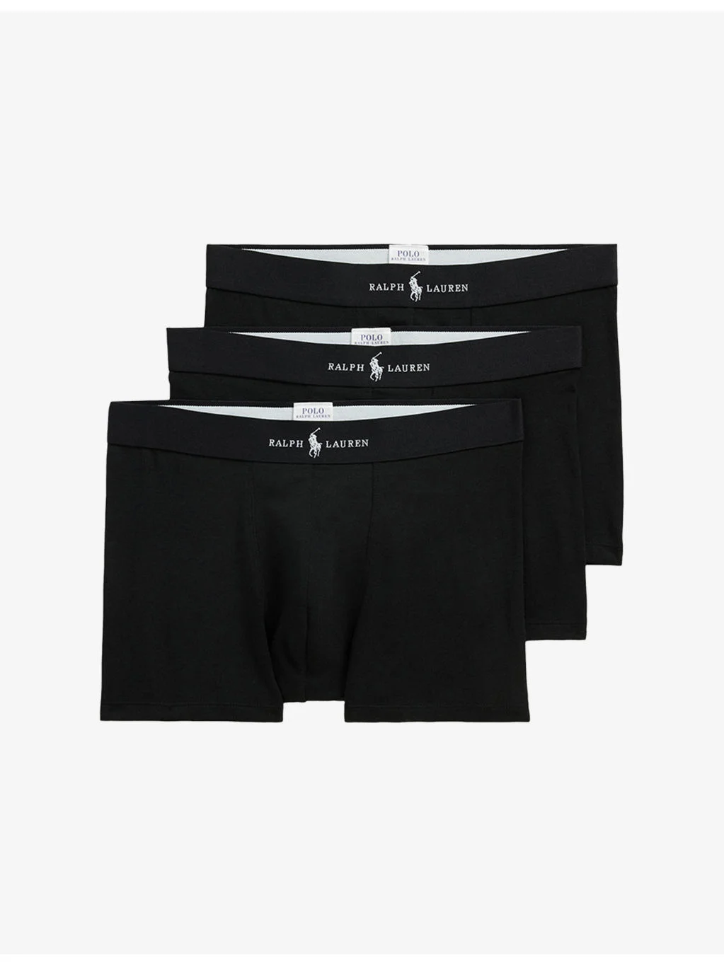 Branded Set of Three Cotton-Blend Trunks - 1