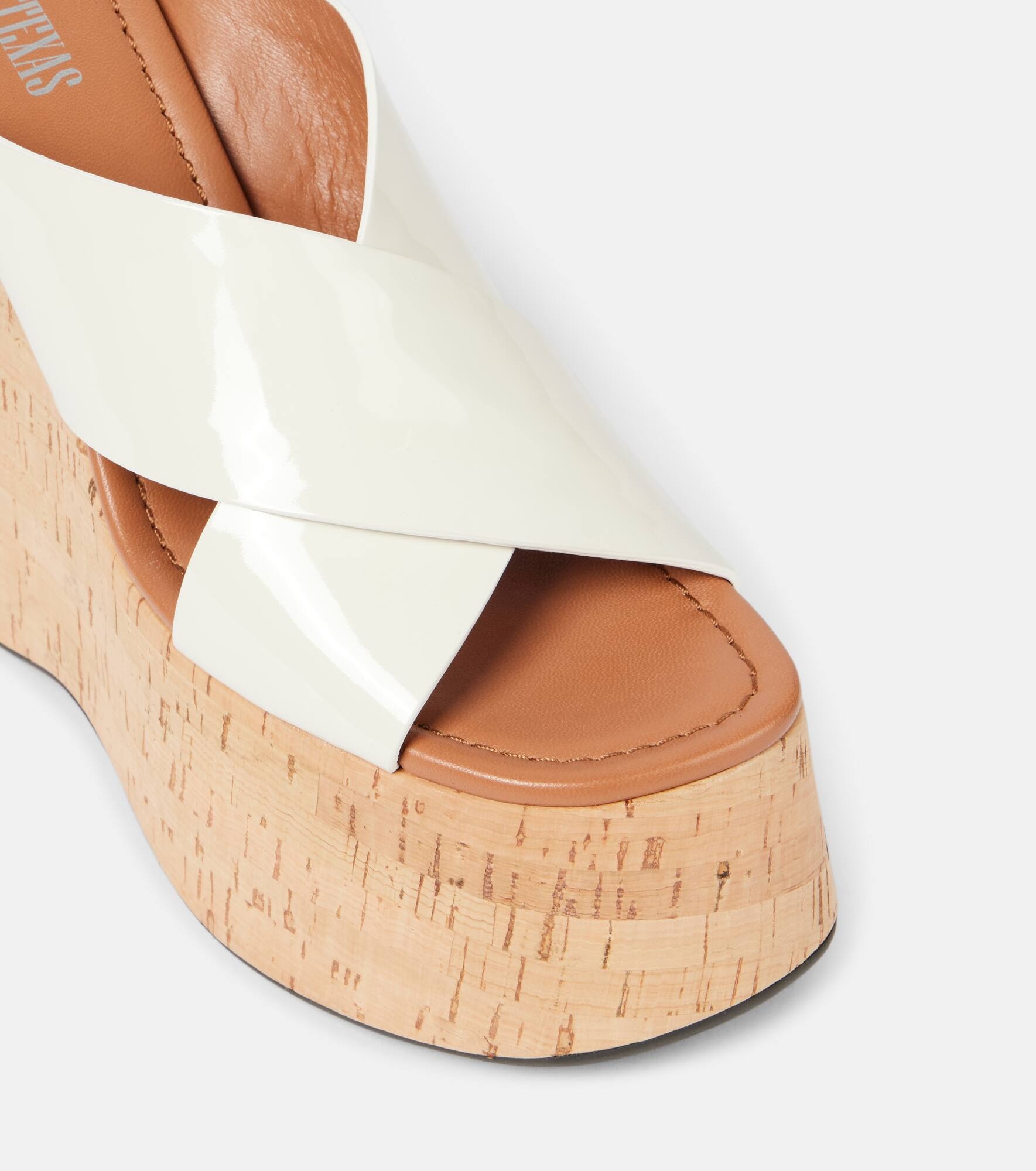 Mara 135 patent leather platform sandals - 5