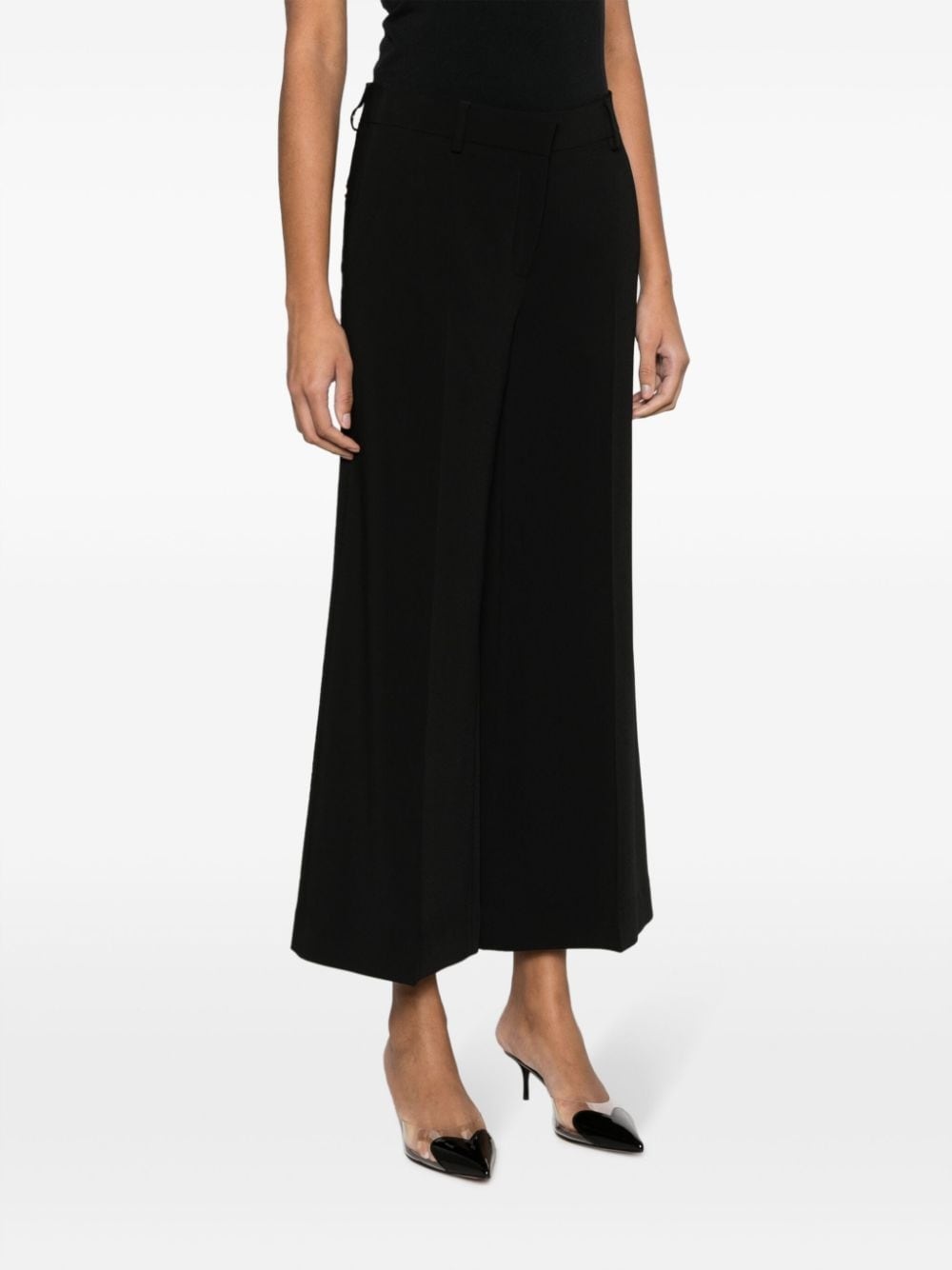 mid-rise cropped tailored trousers - 3