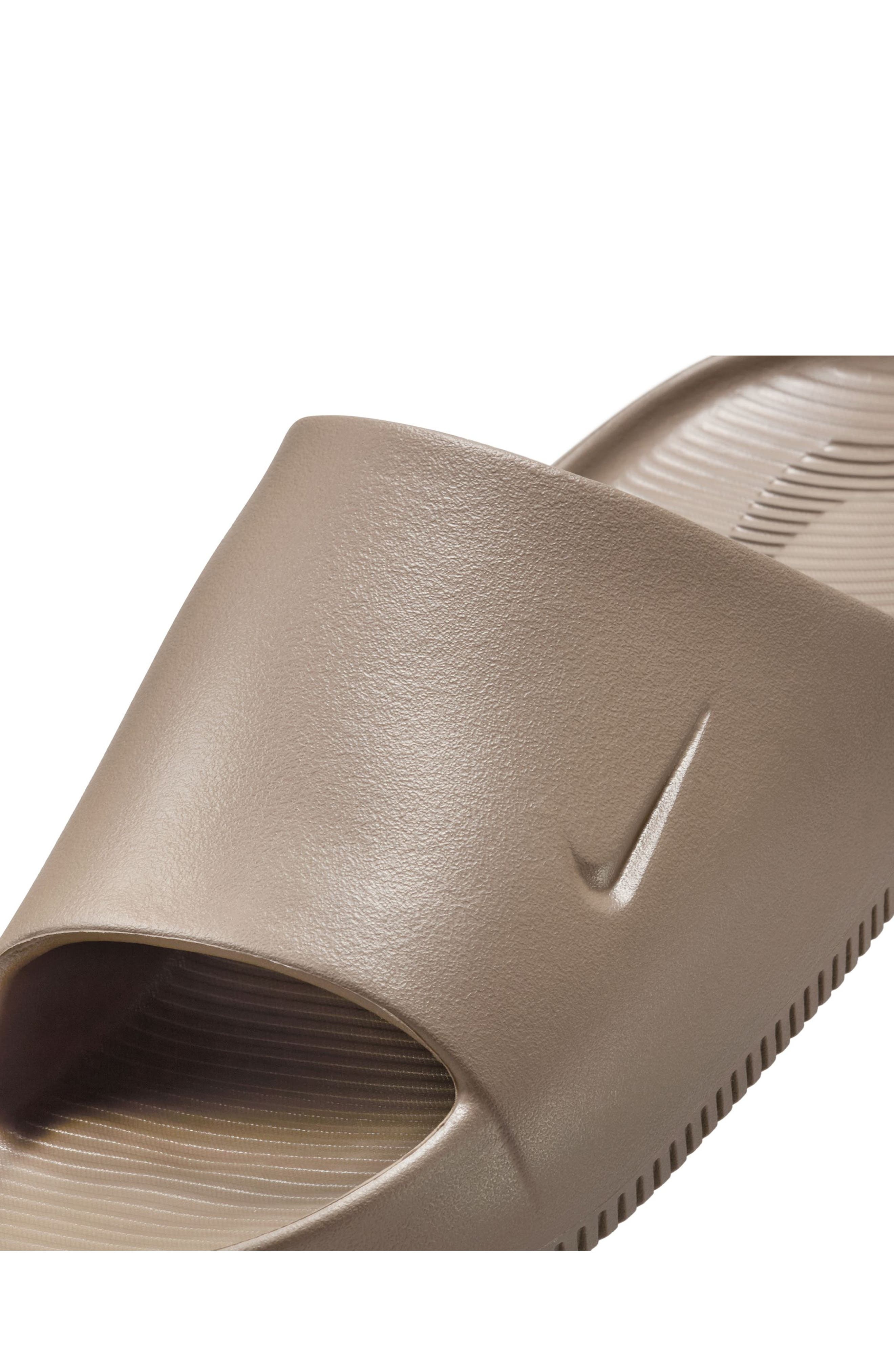 Nike Calm Slide Sandal in Mink Brown/Brown at Nordstrom - 6