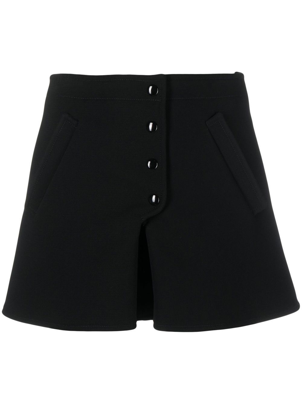 buttoned-up A-line miniskirt - 1