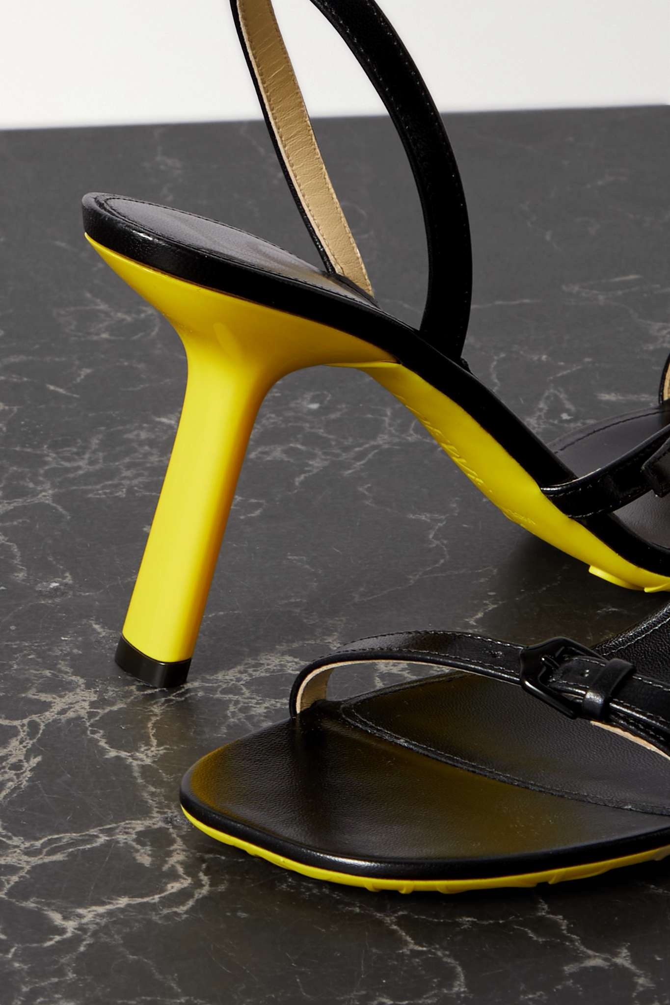 Petal leather sandals - 4