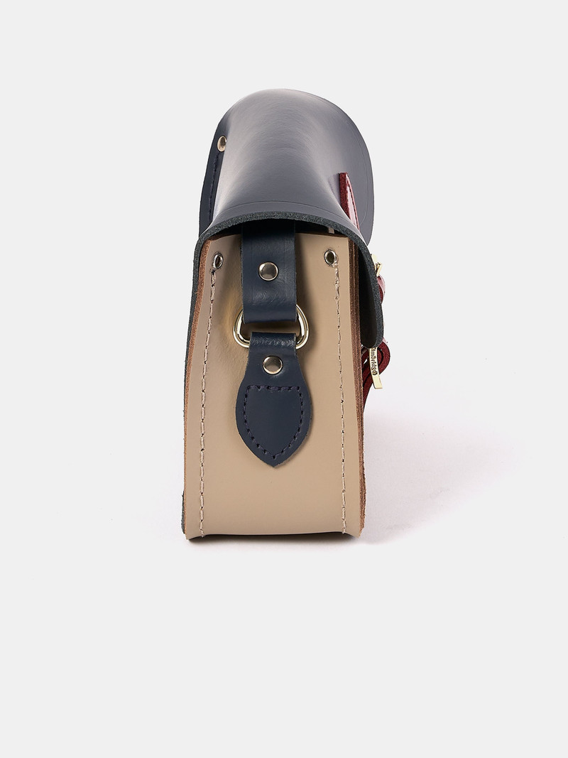 The Little One - Mushroom, Navy & Red Patent 4
