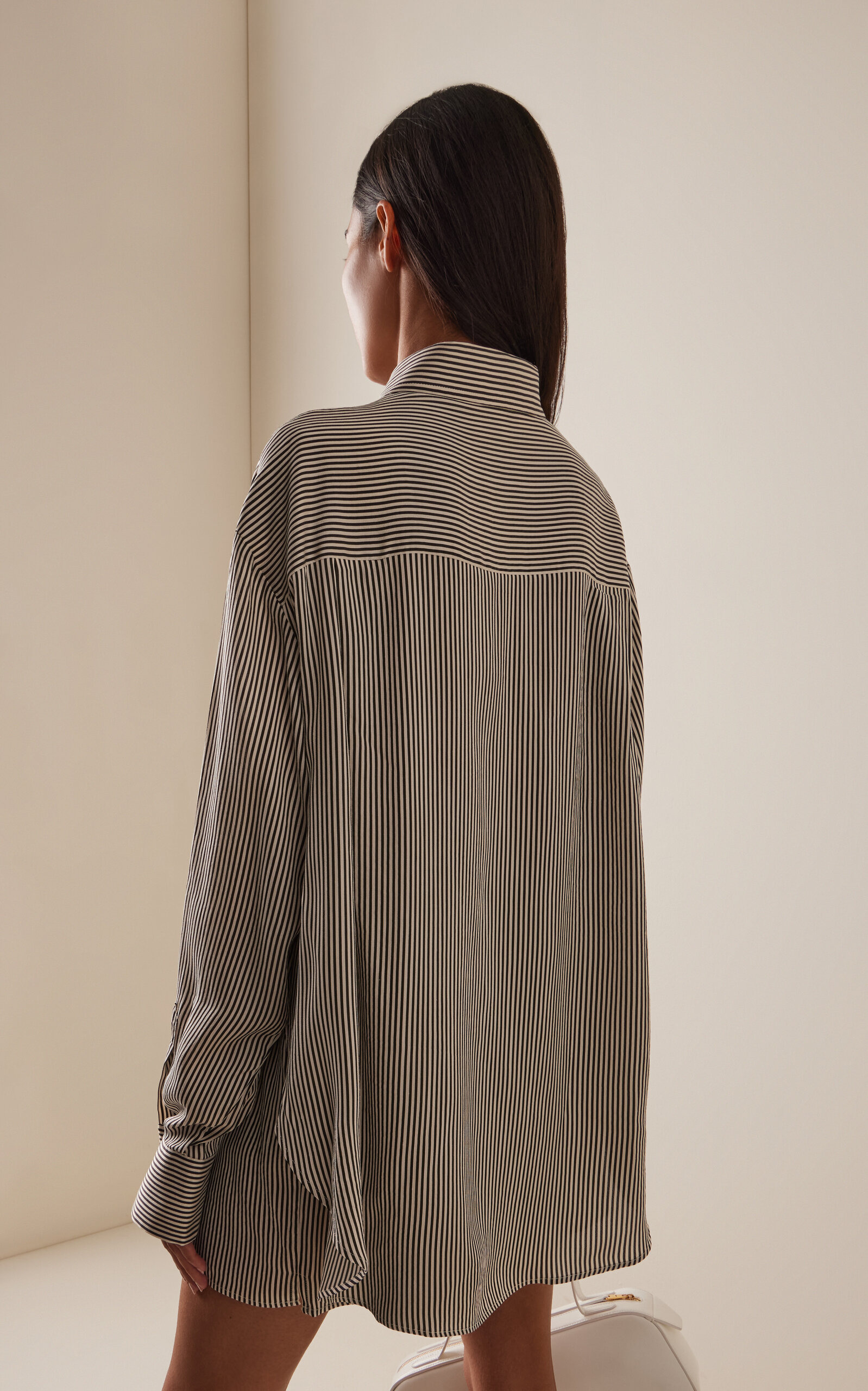 Lui Silk Shirt stripe - 4