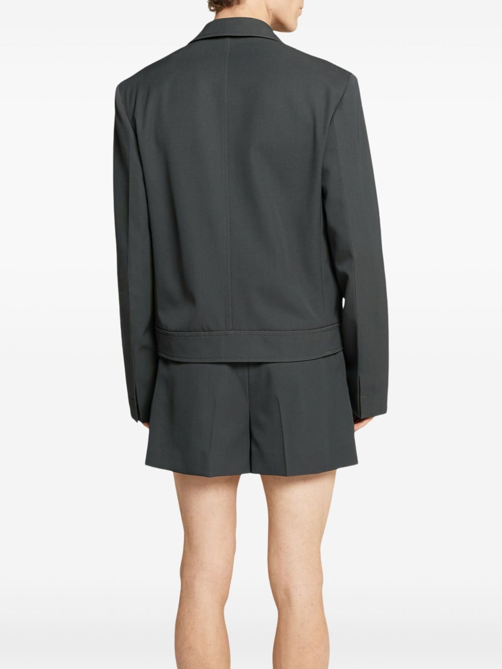 Gucci Men Embossed Wool Gabardine Jacket - 4