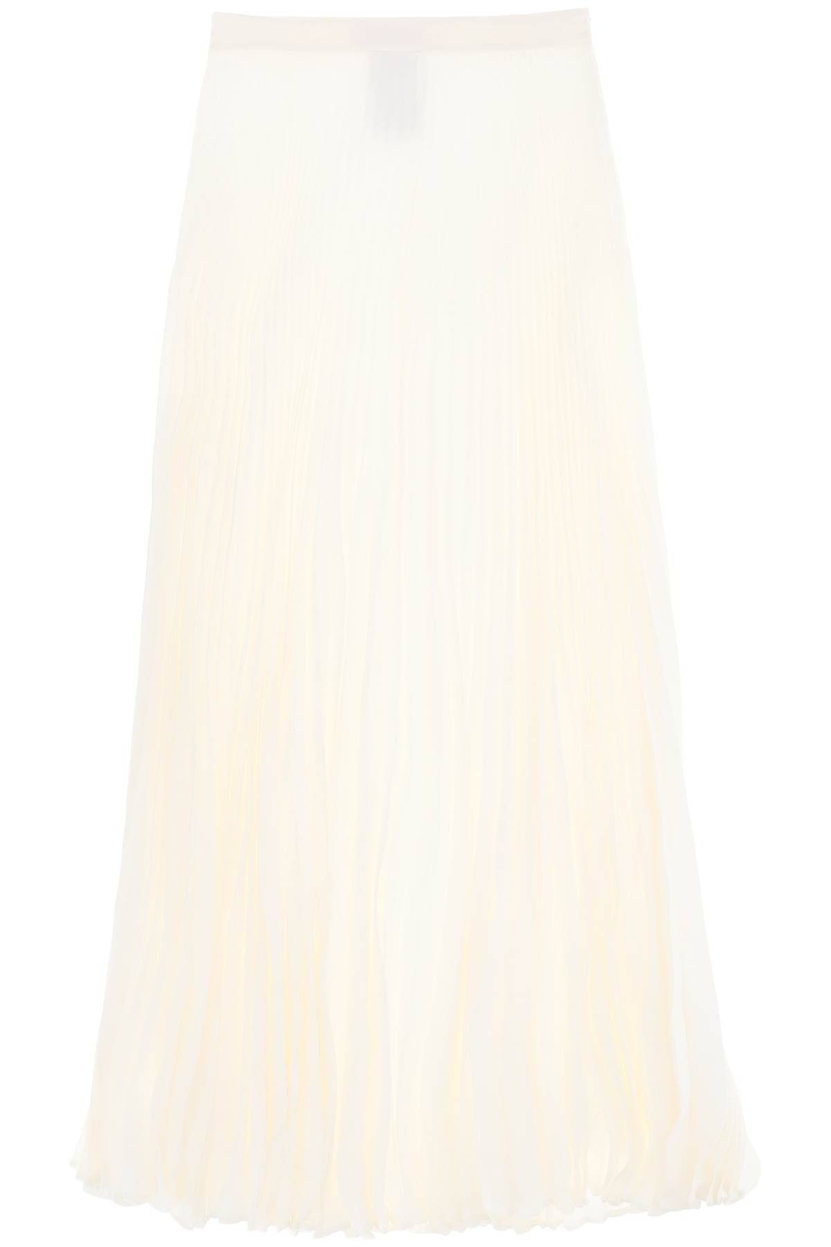 SILK JACQUARD TOILE ICONOGRAPHE PLEATED SKIRT - 1